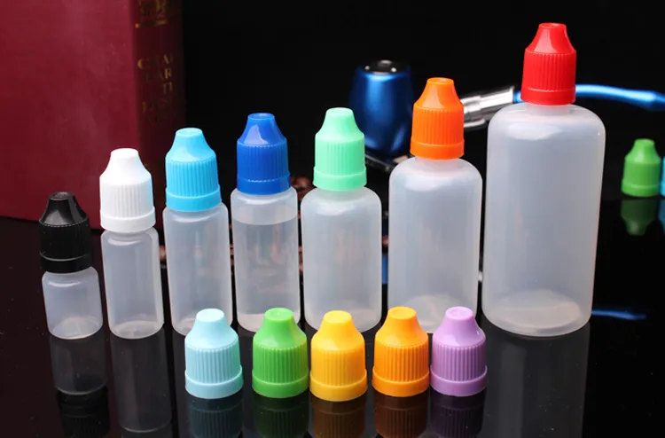 Soft Style PE Plastic Dropper Bottles 5ml 10ml 15ml 20ml 30ml 50ml 60ml 100ml 120ml Child Proof Caps E Liquid Empty Bottles Wholesale
