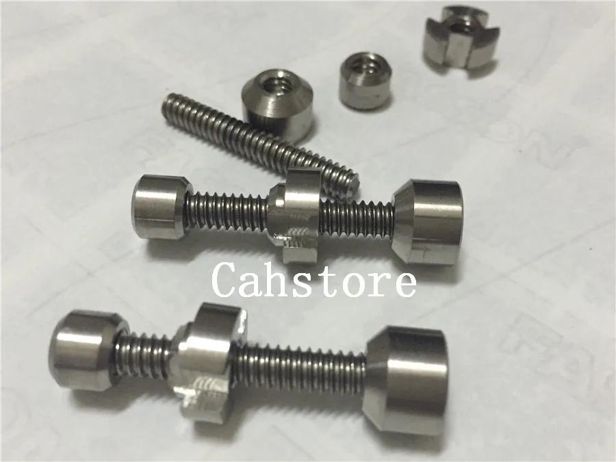 10mm&14mm & 18mm Double Jointed Adjustable GR2 titanium nail 2 in 1 TITANIUM NAIL Titanium Domeless Nail Wax Oil
