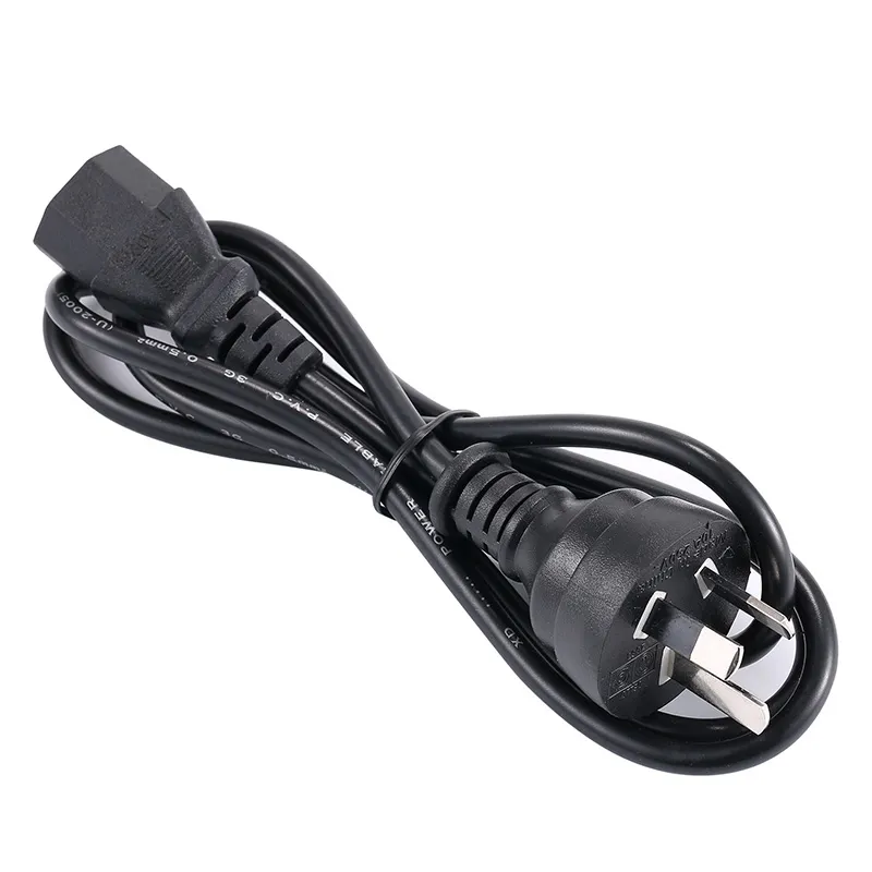 50st s nätsladden Kabelbordsmonitor Dator Universal 3 Prong EU UK US AU Cord 1.2m DHL Gratis frakt