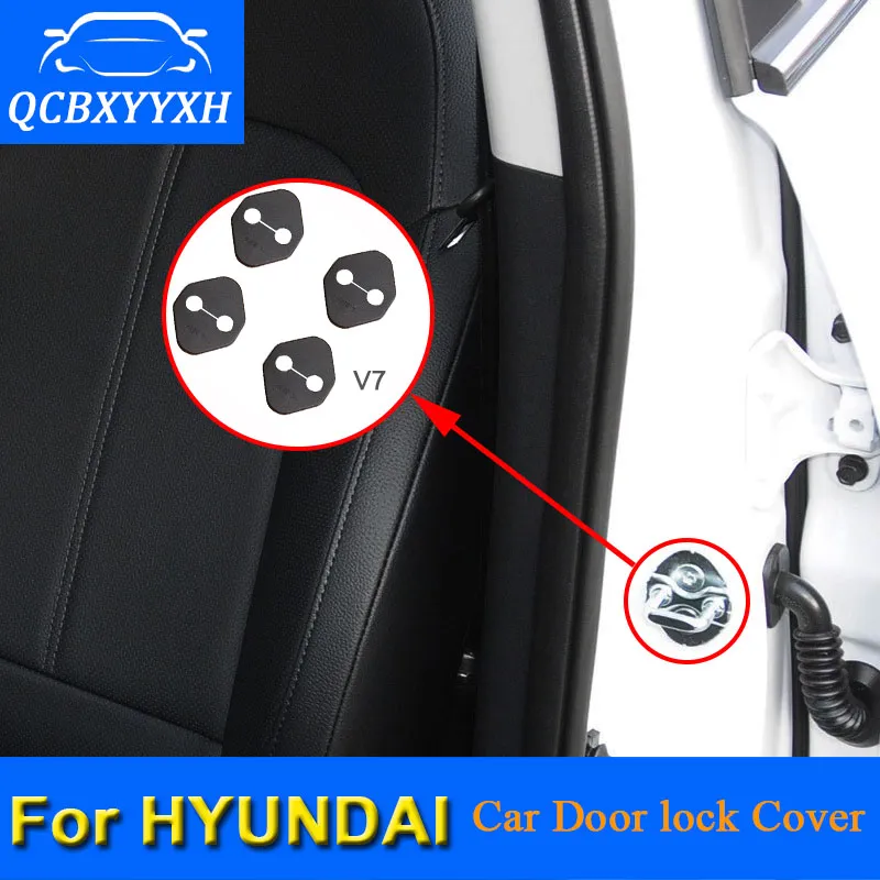 Autodeurslot Beschermende hoes voor Hyundai IX25 Tucson Sonata Elantra Grand Santanfe IX45 Auto Deur Lock Decoratie Auto Cover