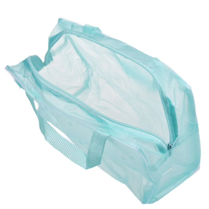 Sac de maquillage Transparent imperméable à imprimé Floral, sac à cosmétiques de voyage, pochette de lavage de brosse à dents, sac de rangement de toilette, outils Sac268I