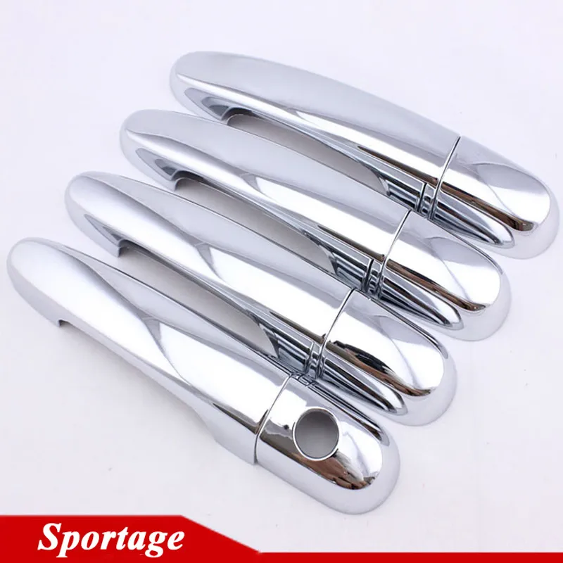 KIA Sportage ABS Chrome Autodeur Han Dels Cover Trim voor 2005 2006 2007 2008 2009 2010 Sportage Exterior Car Styling Accessoires