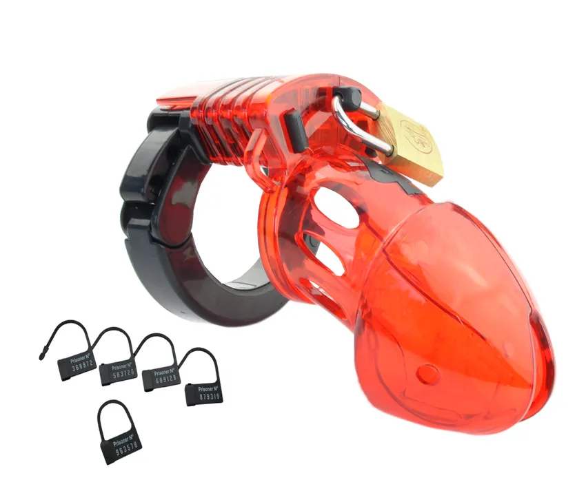 Latest Male PC Cock Cage With Adjustable Penis Ring Belt Device Lock Adult Bondage Bdsm Sex Toy A1376544395