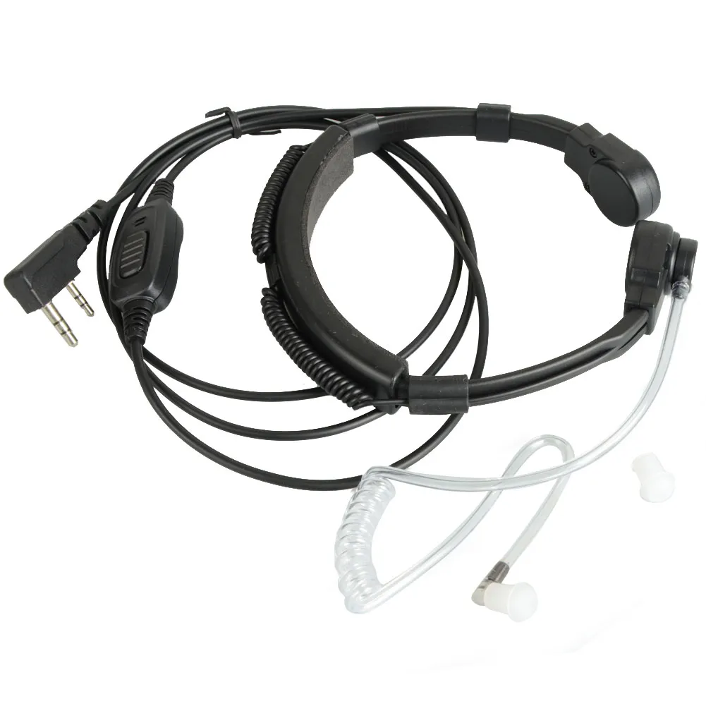 Auricular de micrófono de garganta ajustable para Baofeng UV5R/5RA G00137