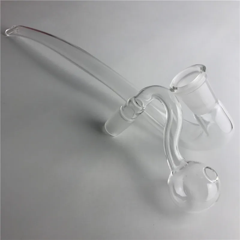 Dropshipping Handcrafted Glass Oil Burner Pipe With 14mm Male And Female J Hook Adapter And
