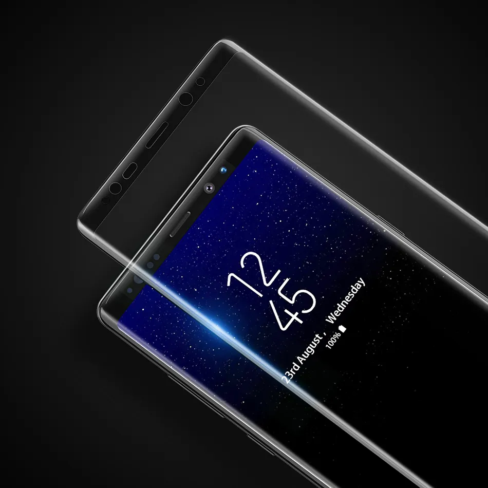 0.33 мм 3D изогнутый протектор экрана для Samsung Galaxy Note 8 взрывозащищенный чувствительный закаленное стекло пленка для Galaxy Note8