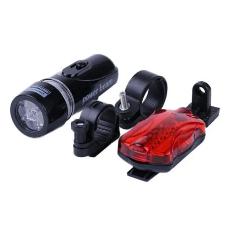 Ultra Bright LED Rowerowe Rowerowe Reflektory Rowerowe Zestaw Light Head Head Light LED Back Bezpieczeństwo Latarka Rowerowa Zestaw Out277