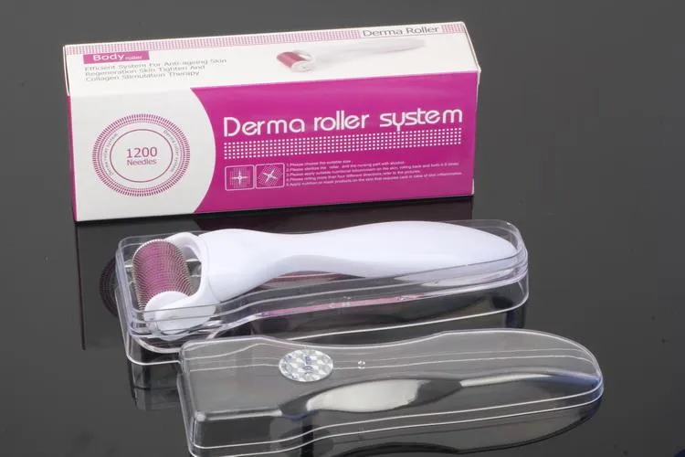 Gloednieuwe 1200 Naalden Derma Roller Micro Dermaroller Microneedling Therapie voor cellulitis en striae Anti-haarverliesbehandeling