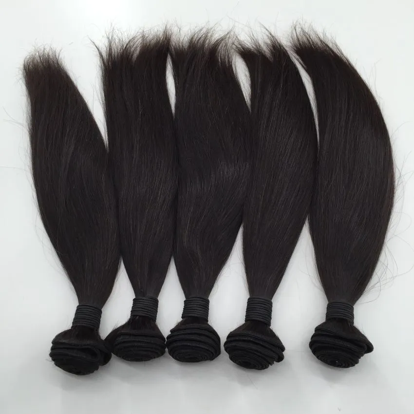 Capelli vergini brasiliani malesi peruviano mongolo cambogiano indiano non trasformati dritto capelli umani fasci di capelli tessuto migliore qualità
