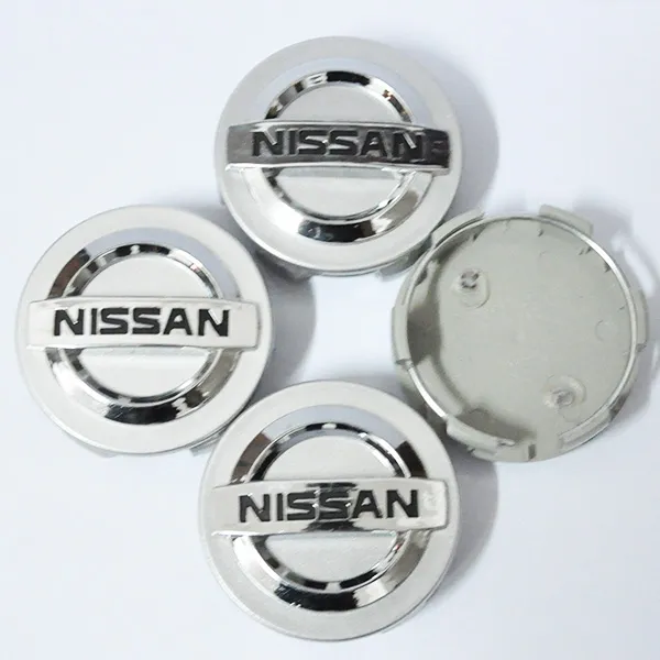4 шт. Chrome для Nissan Center Center Center Caps Caps HUBCAP для Nissan Aeolus Primera Altima Micra Note Qashqai 55/58/60 мм