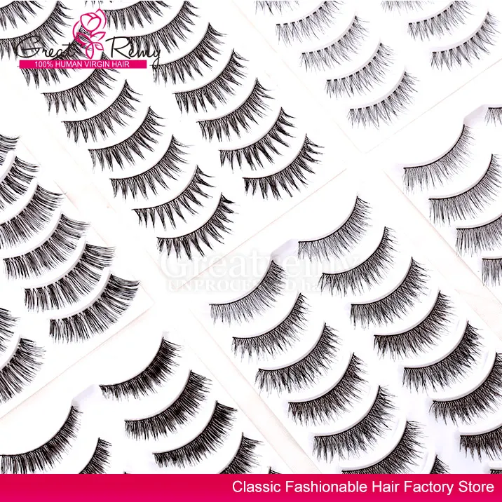 Greatremy Different 6 Styles Natural Thick Soft Fake Eyelashes for Party and Daily Use 