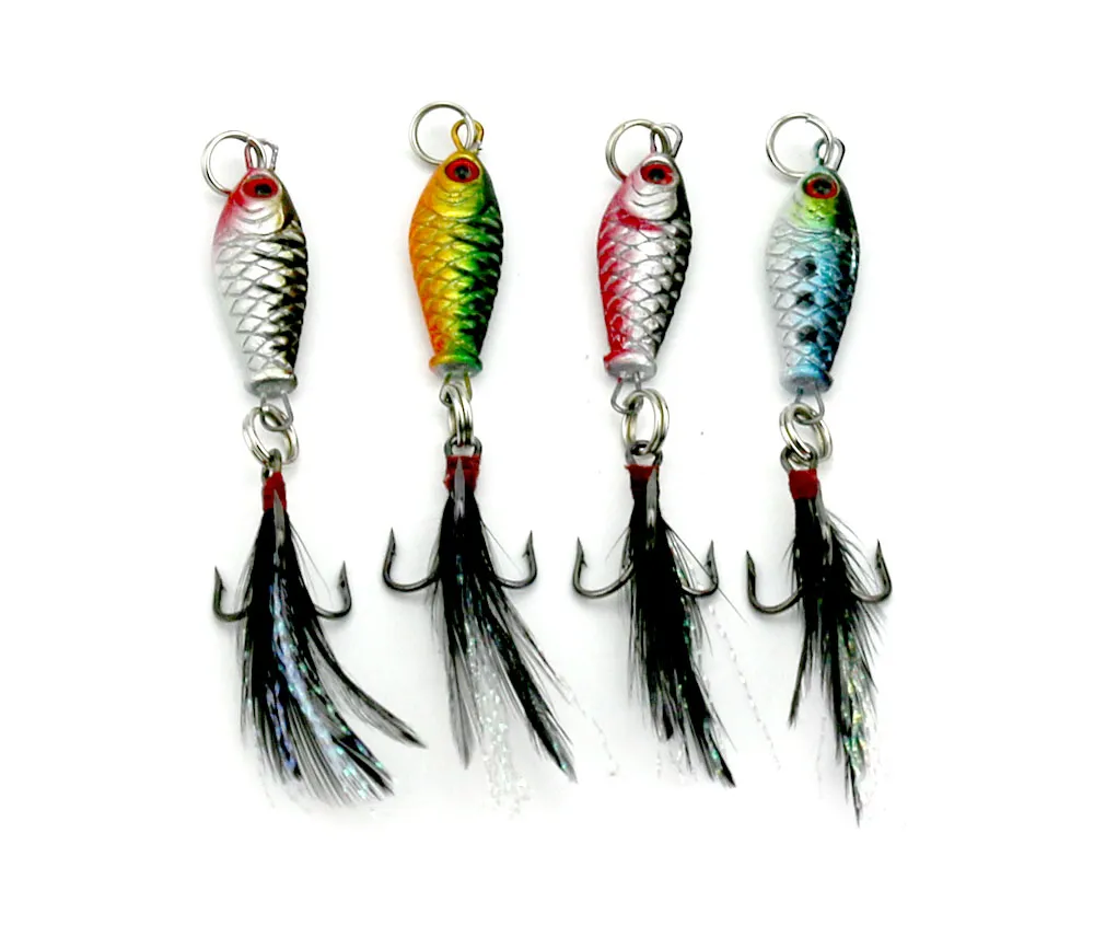 Hengjia 50 adet Metal Jigs Kurşun Balıkçılık Cazibesi 6.4G 2.5 CM Isca Yapay Mini Sert Kurşun Balıkçılık Lure Bait