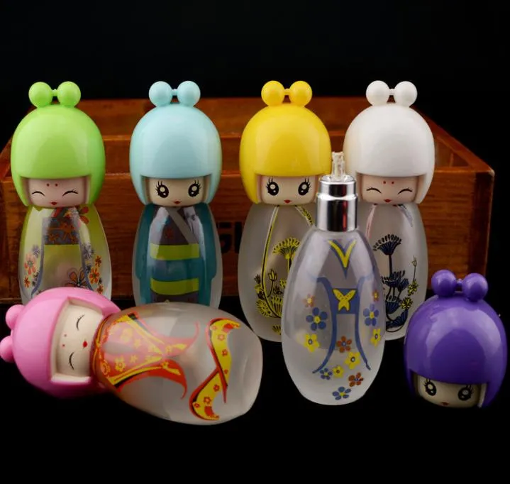 Super Cute Doll Glass Alkohollampa, grossistglas Bongs Oil Burner Glass Pipes Water Pipe Oil Rigs Röker gratis frakt