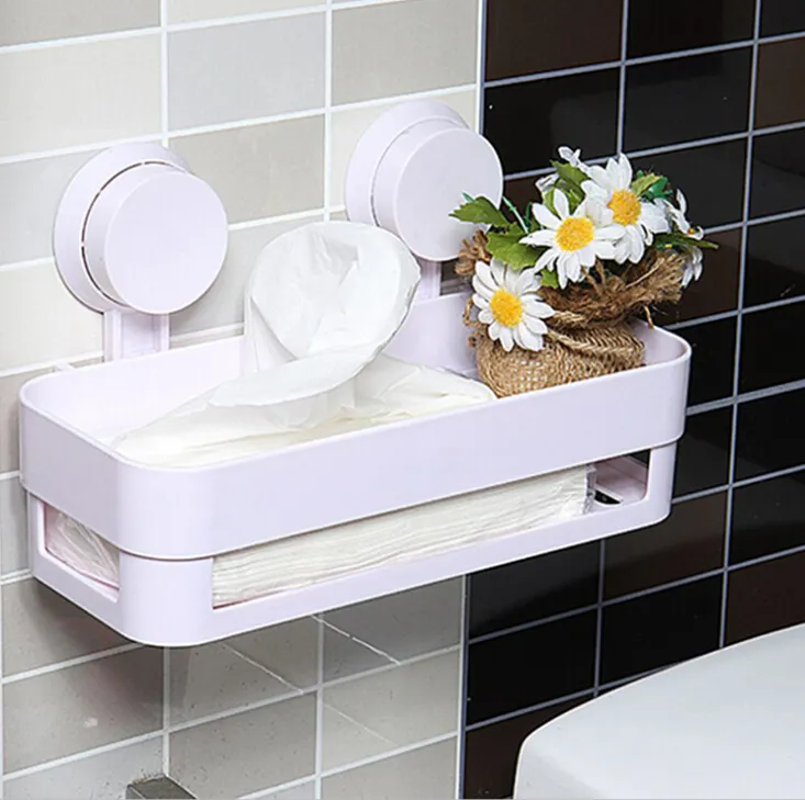 Multifunctional Plastic Bathroom Suction Storage Shelf With Double Suction  For Wall Organization Included From Ldd2016, $8.05