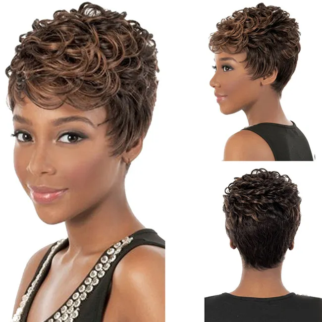 African American Celebrity Wigs Short-Female-Haircut Synthetic Straight  Black Colour Hair Cheap-Wigs Perfumes Feminino - China Wig and Synthetic  Wig price