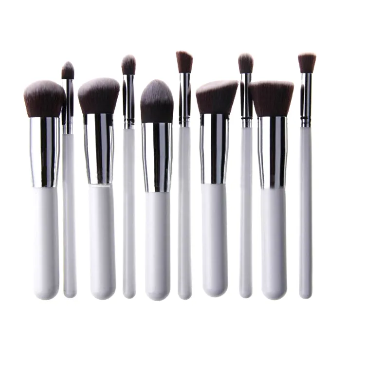 Make-up-Pinsel, 10-teilig, hochwertiges professionelles Make-up-Pinsel-Set für weiche Kosmetika, Kabuki-Pinsel-Set für Damen, Make-up-Pinsel, OPP-Beutel