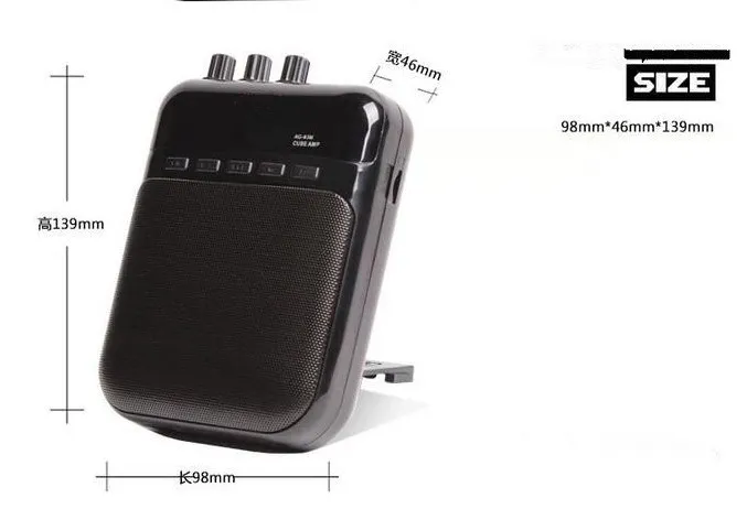 Portable Multifunction Mini 5V 3W Electric Guitar Amplifier Guitar Parts Guitar Amp Recorder Speaker musical instruments8255807