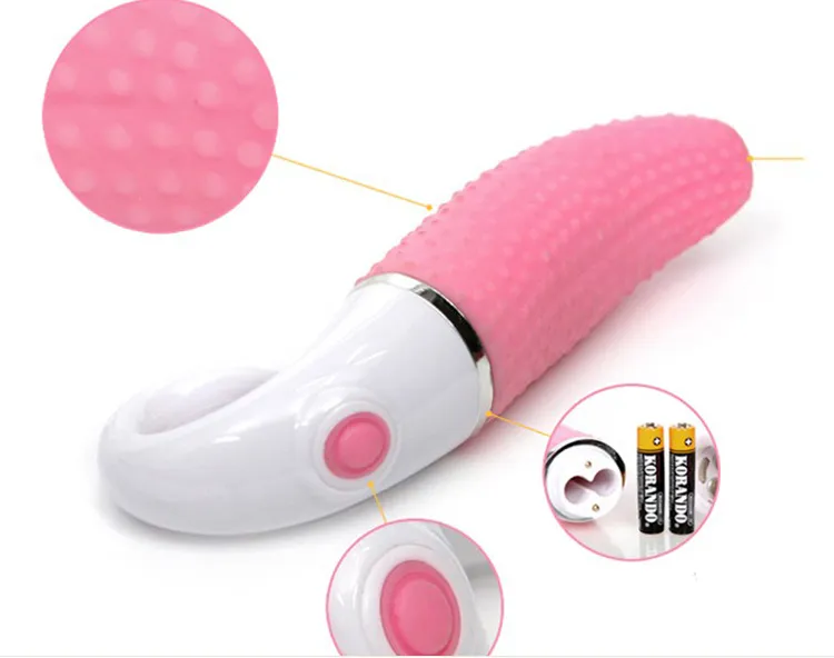 Amateur de doigt 7Spead vibrant vibrateur de langue gspot av