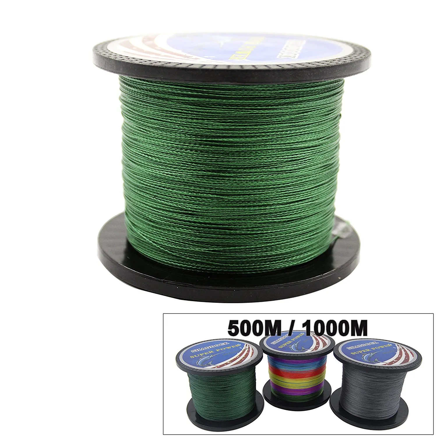 Super Strong 0.20mm 0.23mm 100% PE Braided Fishing Line 100M 300M 500M 1000M Advanced High-strength Fishing Super line with 4-Strands