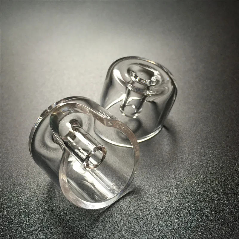 2mm 두꺼운 큰 공기 도매를 가진 석영 carb 뚜껑 dabber OD = 20mm domeless 석영 손톱을위한 명확한 방탄 carb 뚜껑