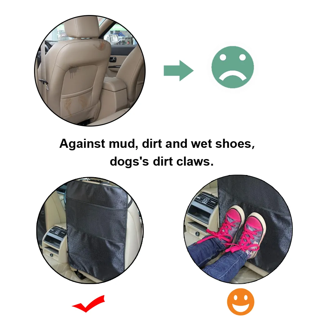 1 X Car Waterproof Anti Kicking Padded Child Baby Kids Car Seat Back