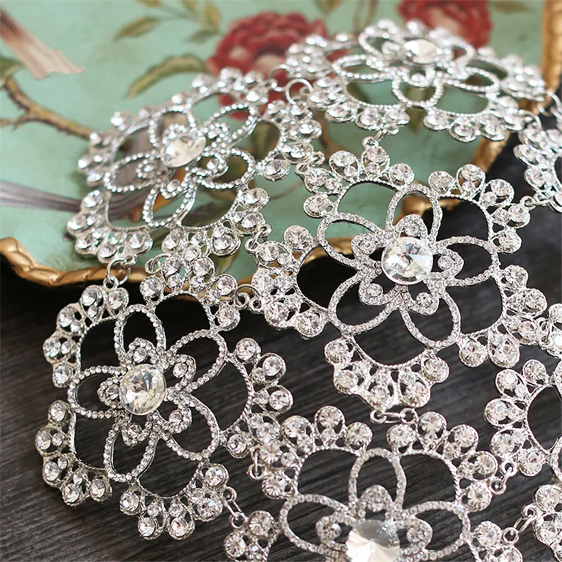 Designer Wedding Bridal Headpiece Crystal Righestone Flower Hair Accessories Tiara Bandband Couronne Reine Princesse Hair Bijoux Prom7588455