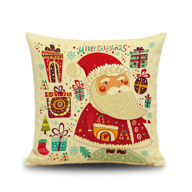 아버지 크리스마스 Pillowcases 유로 아메리칸 스타일 크리스마스 선물 베개 케이스 크리스마스 장식 소파 베개 케이스 아이 침실 베개 커버