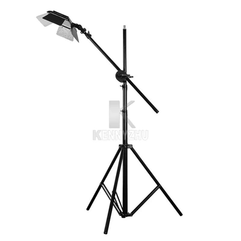 Studio Lighting Kit Yongnuo YN600L II 3200-5500K BI-COLOR 600 LED VIDEO LIGHT PANEL + Strömadapter + 2m STAND + BOOM ARM + Bärväska