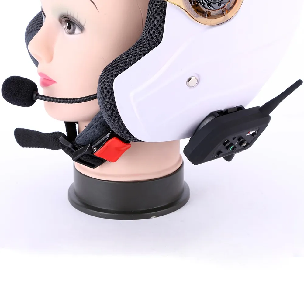 EJeas v6 walkie talkie pro bluetooth motorfiets intercom helm headset 6 renners 1200m communicator interphone exquise retail BO4553302
