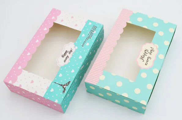 Cute Eiffel Tower green Packing box for 4/80g Mooncake pastry box Food packing Gift box wholesale ,cookies box 2 sizes 