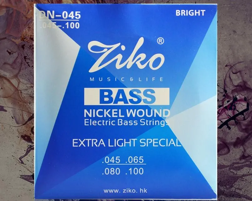 DN-045 Ziko 045-100 Bass Electric Guitar Strungi Części gitarowe Hurtownie Instrumenty muzyczne Akcesoria
