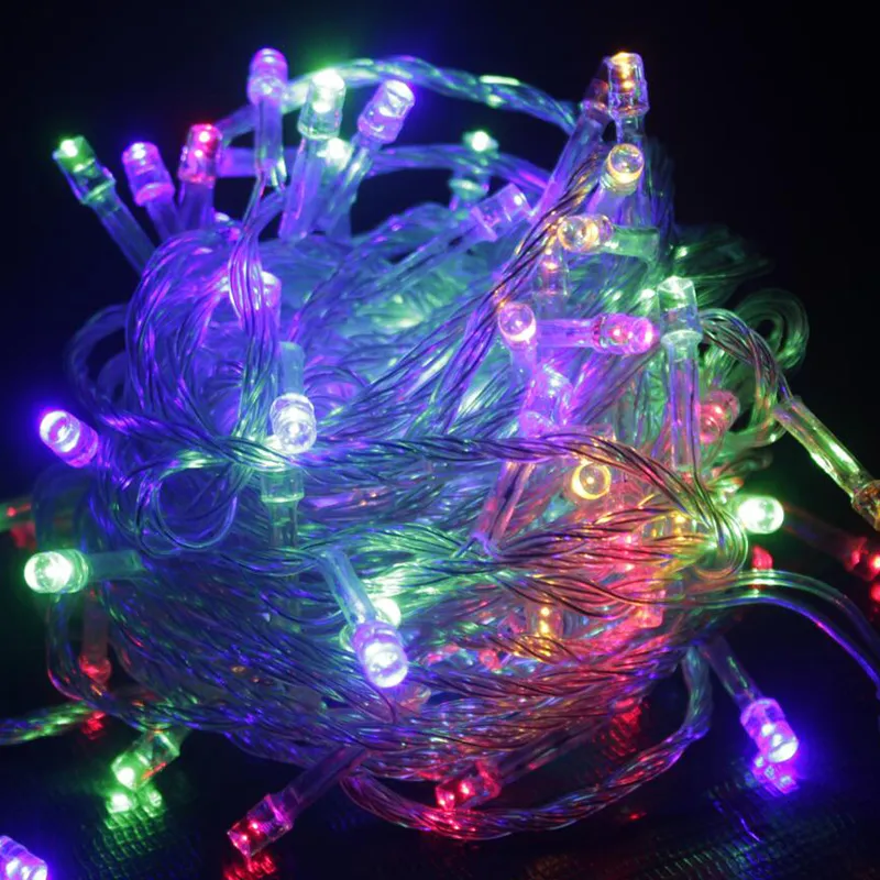 10M Wasserdichte LED String 110 V / 220 V Kupferdraht String Bunte Urlaub Licht Lichterketten für Weihnachten Hochzeit Festival Party