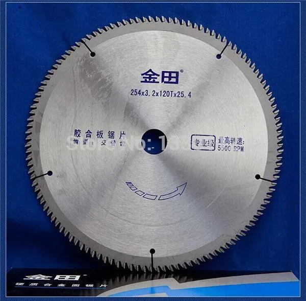 Diameter 10 "254 * 120t Trä cirkelsågblad för skärning av träplywoodbräda som också säljer annat träskärningssågblad