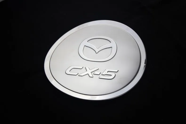 MAZDA CX-5 CX 5 CX5 Tankafdekking Roestvrijstalen Olie Fuel Cap Gastank Cover Trim voor 2013 2014 MAZDA CX5 Auto-accessoires