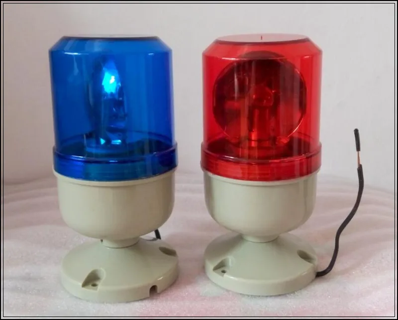 DC12V,24V,AC110V,220V luces de advertencia de coche giratorias halógenas, luces de emergencia de baliza para camión de bomberos de ambulancia de policía, ATV, máquina, impermeable