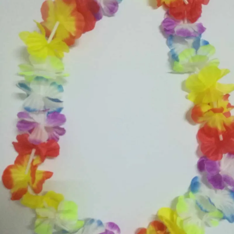 Hawaiian Leisparty Supplies Garland Halsband Färgglada Fancy Dress Party Hawaii Beach Fun Gratis frakt