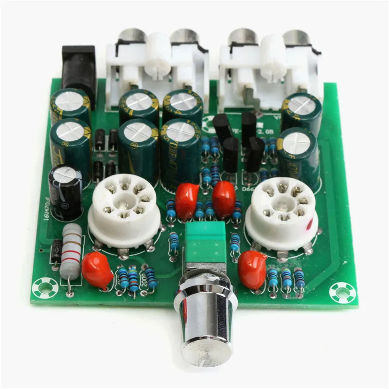 Freeshipping AC12V / 1A 2.0 6J1 قبل مكبر للصوت مجلس سماعة مكبر للصوت العازلة DIY