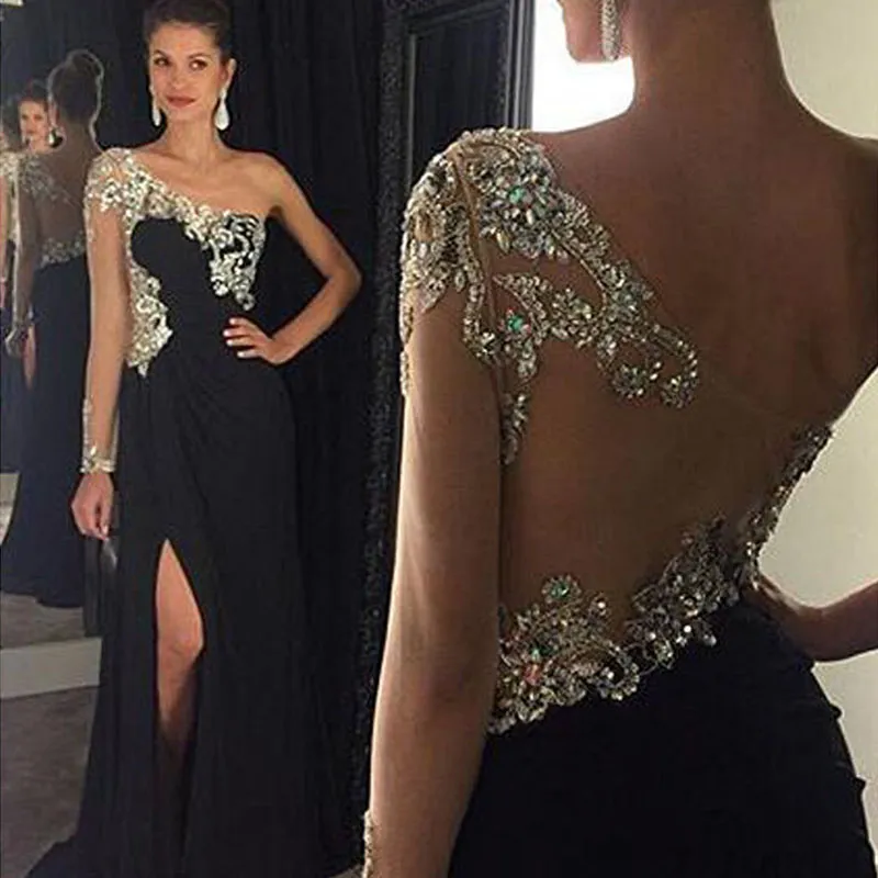 Vestidos de fiesta sales de un solo hombro