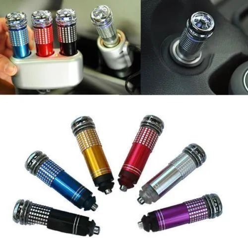 12 V Mini Car Auto ar fresco Purificador De Ar Oxigênio Bar Ionizador Lonizer Ionizador Limpo Uma Variedade De Cores