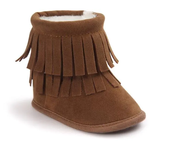 Hot Sale Tassel Design Infant Boots Winter Baby Girls/Boys Shoes Fringe ...