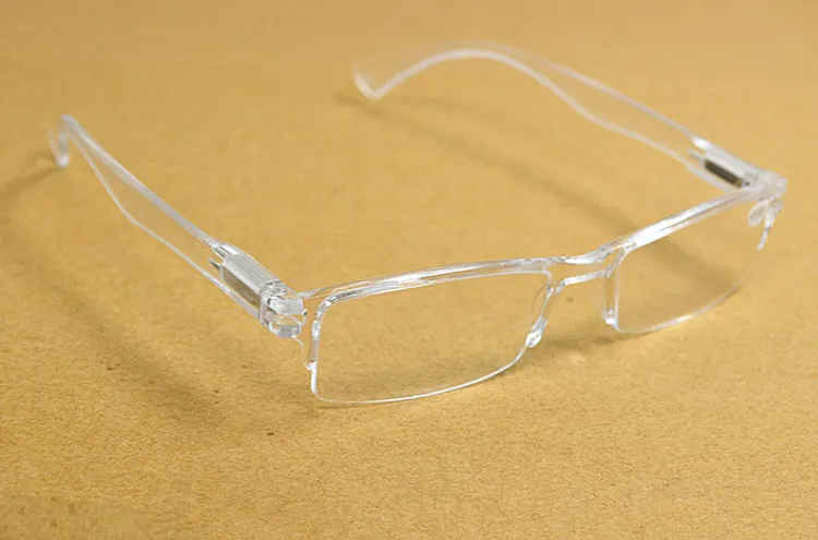 New Retro Transparent Clear Ultra-light Reading Glasses Plastic Rimless Presbyopia For Women Men 204c