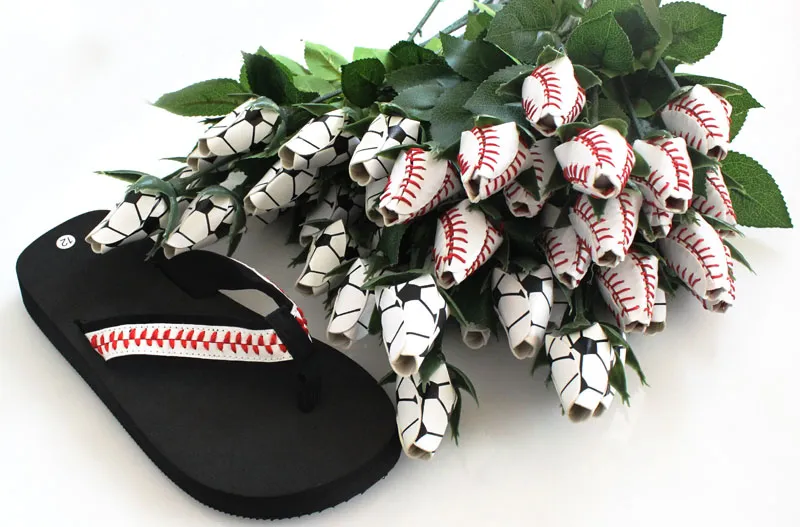 Softballsunny White Baseball Softball Rose Football Rose Flower Gifts