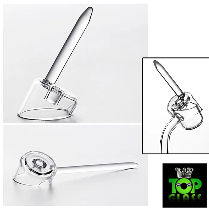 Tampão Do Carburador De Quartzo Com Um Furo E Um Dabber Para 22mm Diâmetro Da Bacia 2mm 3mm 4mm Quartz Banger Nails