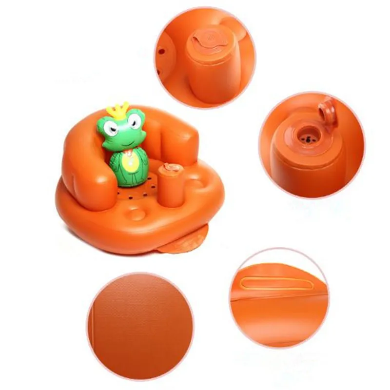 Nützlich 3 Farbe Baby aufblasbarer Sitz lustiger Kinder Kinder aufblasbares Sitzsofa tragbarer Baby -Esstuhl Kleinkinderstuhl Kid3851989638