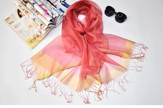 autumn new fashion woman Silk scarf sunscreen pure color scarf ladies mulberry silk scarf scarf 200*90cm 