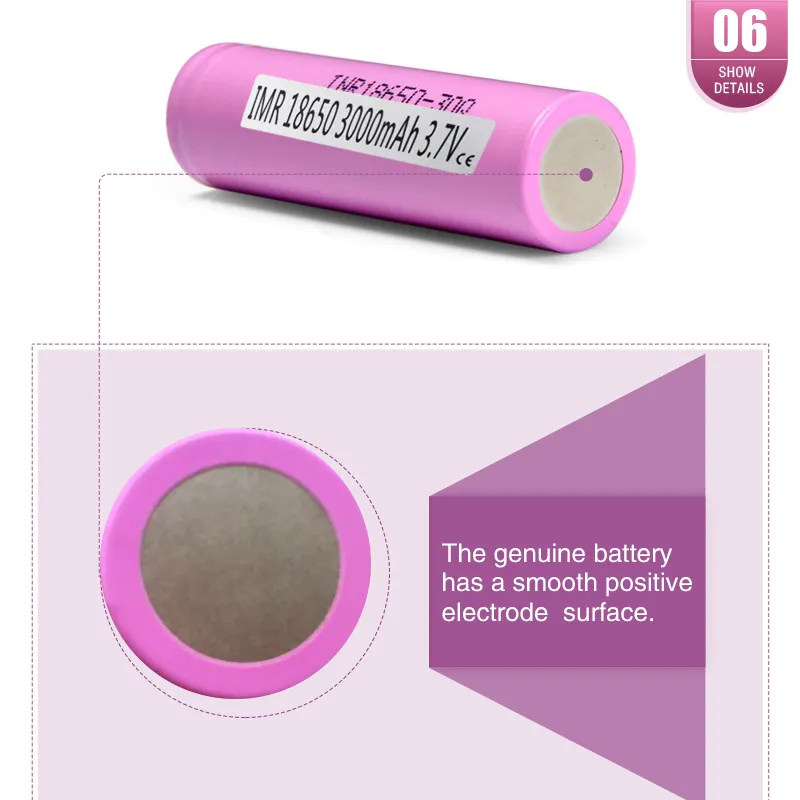 Zehn Entschädigungen für eine Fälschung!!! Authentische 30Q 18650 Batterie 3000MAH 30A Lithium-Akkus mit Samsung Cell VS 25R Kostenloser Versand