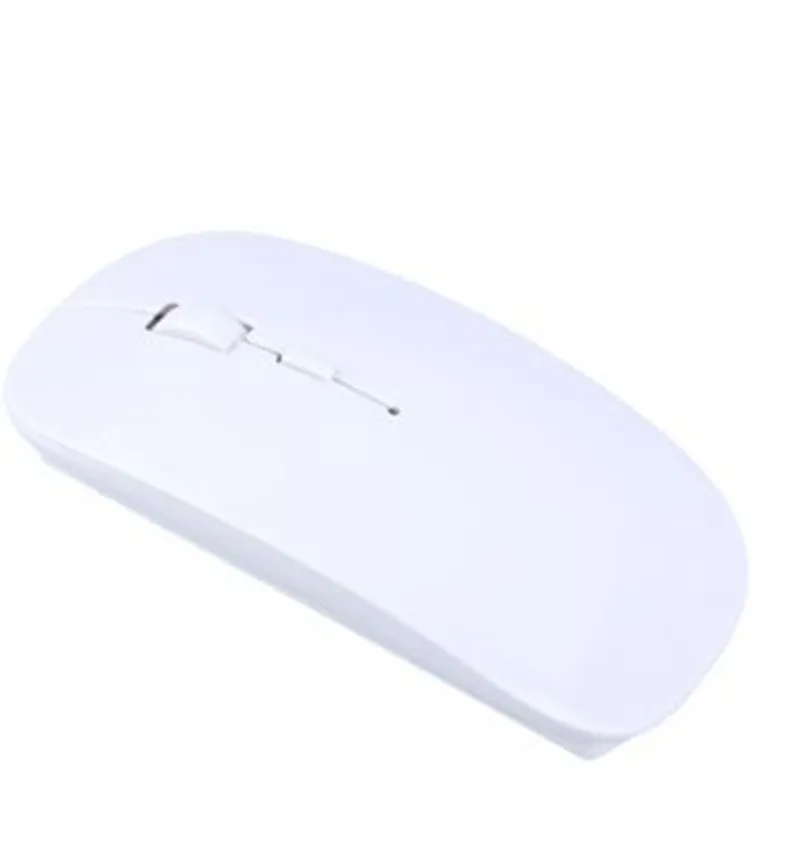 Livraison gratuite en gros souris sans fil USB Ultra mince blanc souris optique MIni 30 pièces