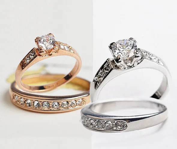 Wedding 1.15ct Solitaire Women's 18k White Gold Ring In India At - Foto 5