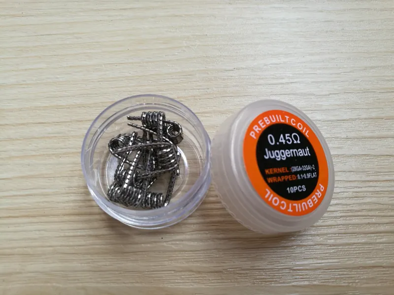 Super Juggernaut Super Clapton Staggered Staircase Taiji Clapton Twisted Wire 7 Premade Wrap Wires Prebuilt Coils for RDA