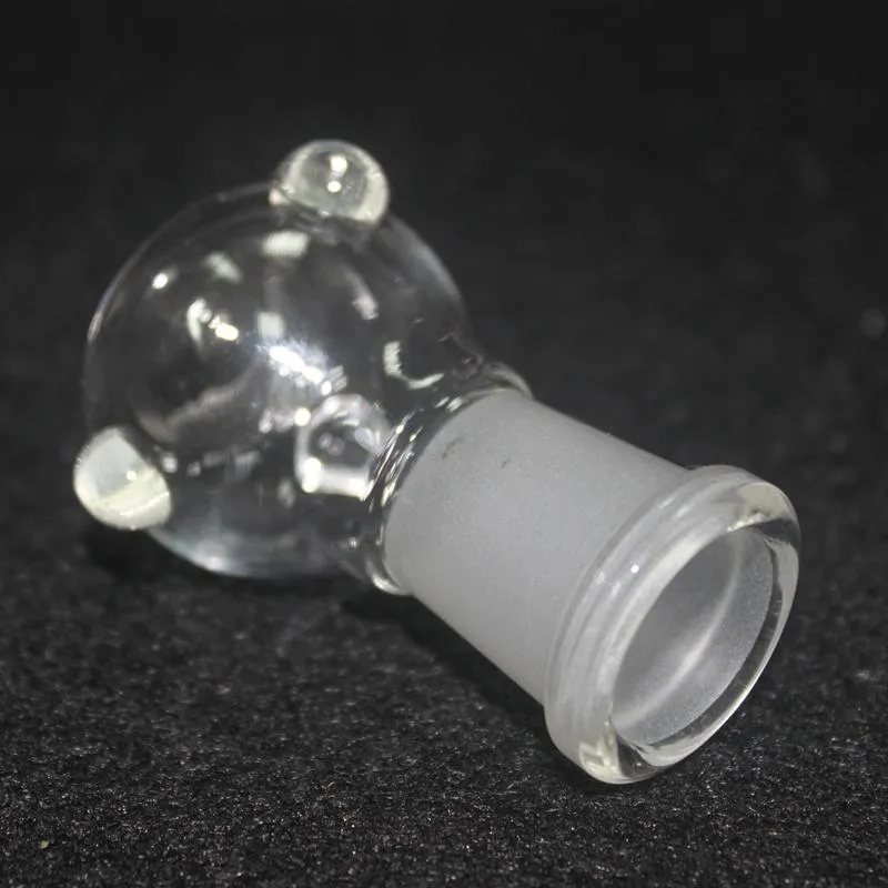 Intensifiering glas bong skål för glas bong bubbler ash catcher drop down adapter glas rökning skål manlig kvinnlig gemensam 14mm 18mm